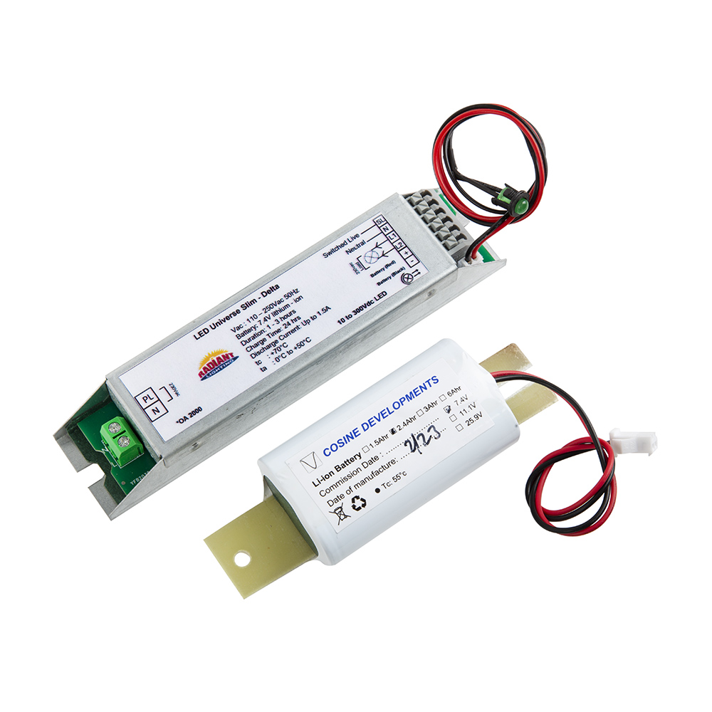 CO354 Emergency battery & inverter for use with lamp LED luminaires 