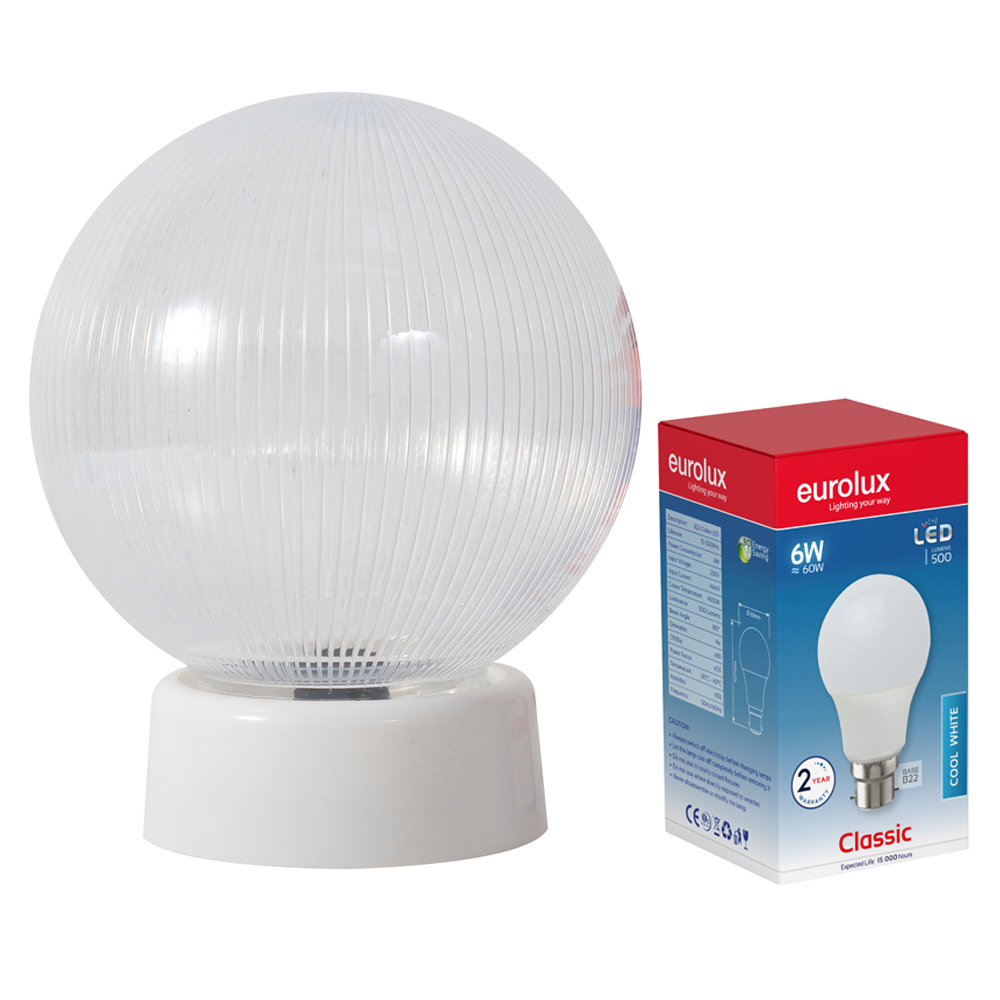 EA233LED Budget Light Clear + Gallery 160mm + LED Lamp
