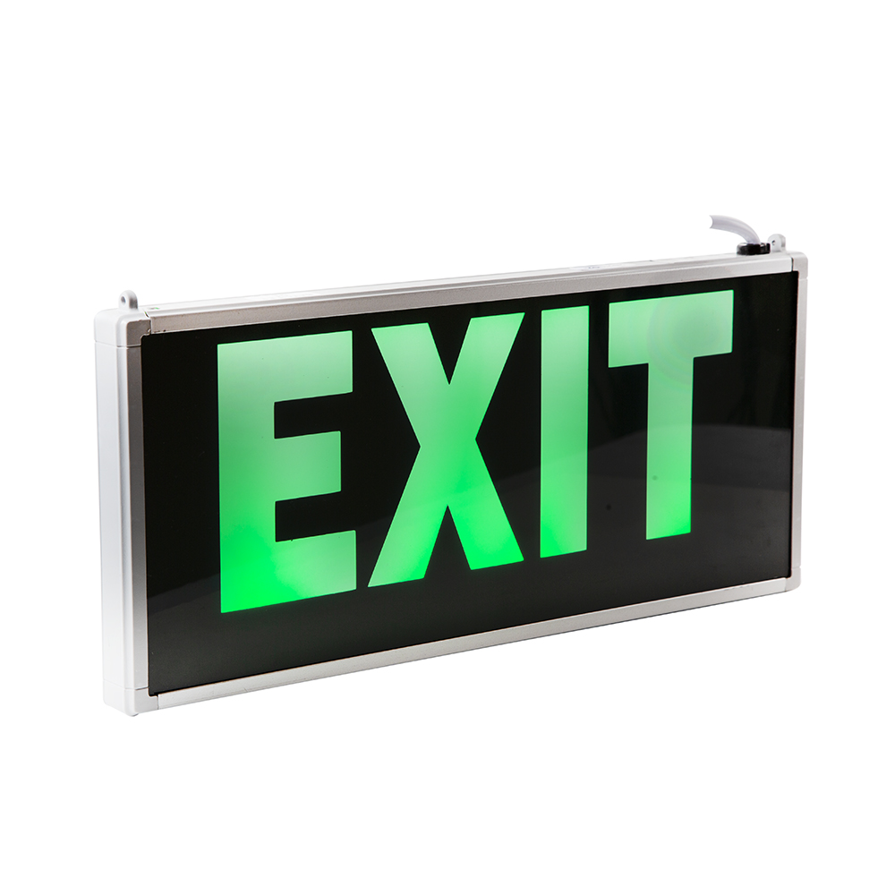 PR760 Double sided exit sign with battery back up