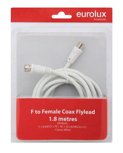 TA34 F-Type to Female Coaxial Flylead