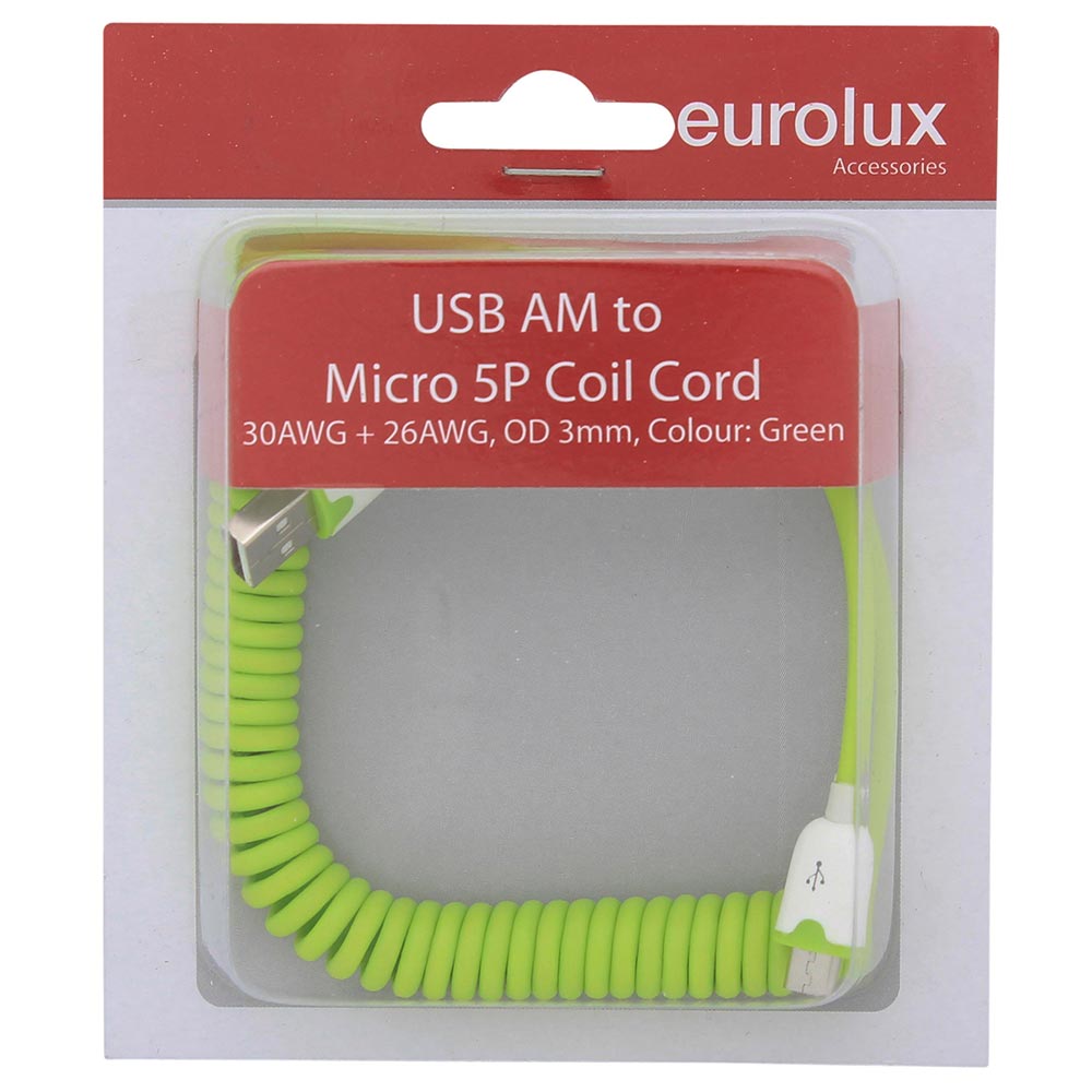 TA55GN USB to Micro USB Coil Cord